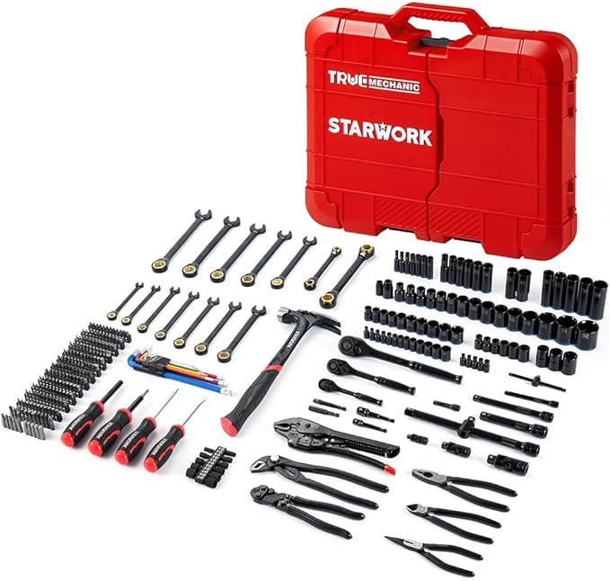TRUE MECHANIC 306-Piece Mechanics Tool Set and Socket Set, Comprehensive Tool Kit, Automotive Repair Tool Set, Professional
