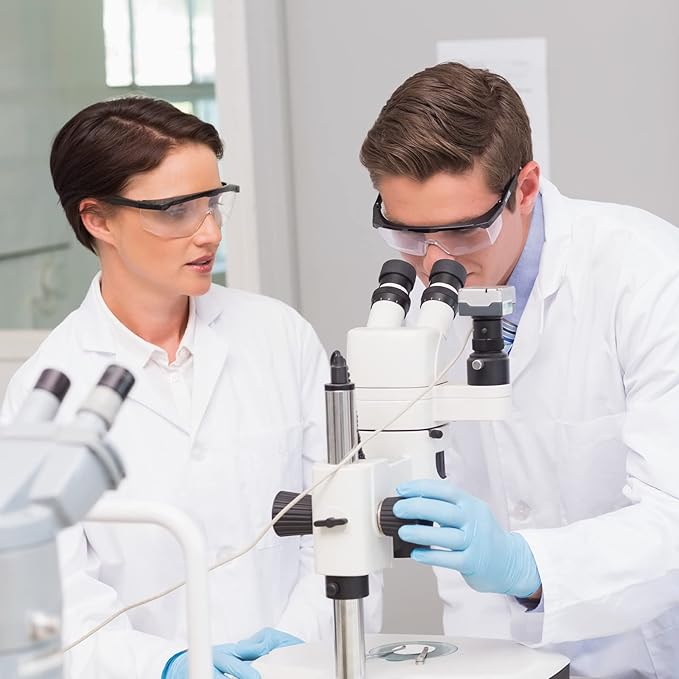 Safety Glasses For Men and Women, Anti Fog Work Glasses for Adjustable Frames and Side Protection