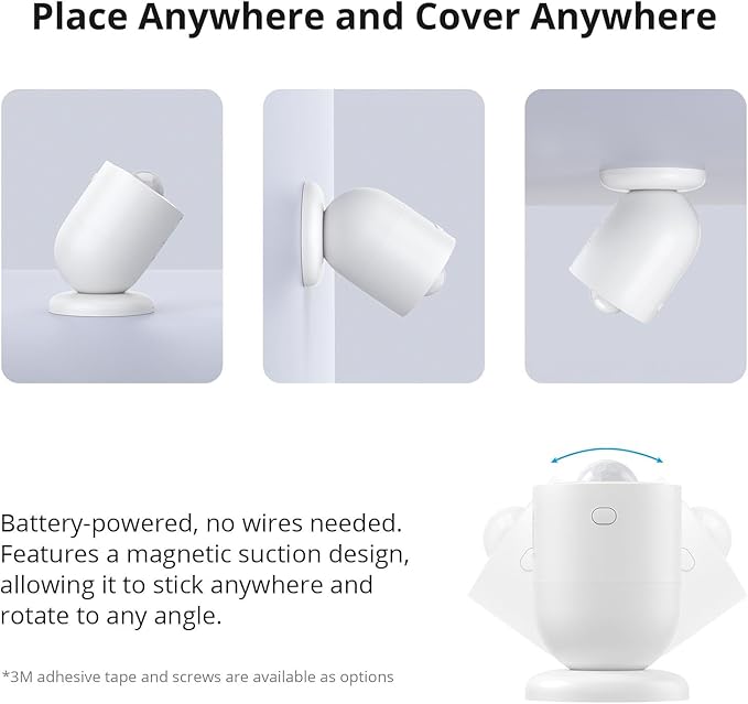 SONOFF SNZB-03P Zigbee Motion Sensor, 3-Year Battery Life, for Alert System and Automations Wireless Motion Detector, SONOFF Zigbee Bridge Required, Batteries Included(2 Pack)