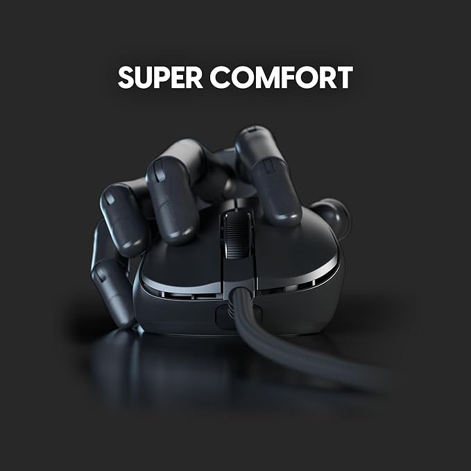 Pulsar Gaming Gears Xlite Wired Gaming Mouse, Ultra Lightweight 1.83 oz (52g), Ergonomic, Optical Switch, 26000 DPI, Motion Sync, PAW3395 Sensor (Medium, Wired, Black)