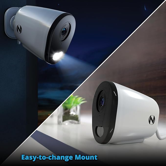 Night Owl 8 Channel Wi-Fi Video Home Security Hub with (4) Plug-in Wi-Fi 4K HD Indoor/Outdoor Spotlight Cameras with 2-Way Audio and 64GB microSD Card (Expandable up to 8 Cameras)