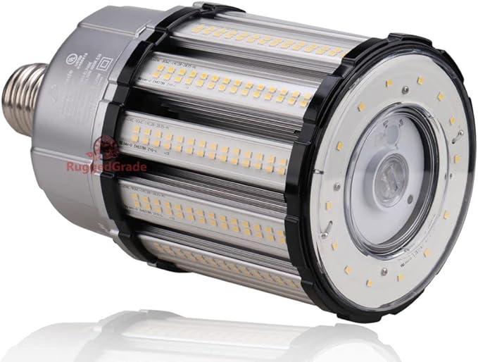 RuggedGrade Aries III 80W LED Corn Bulb | 11,000 Lumens | 4000K | Mogul E39 Base | Built-in 6KV Surge Protection | Dimmable Commercial LED Retrofit Lamp | DLC 5.1 Premium