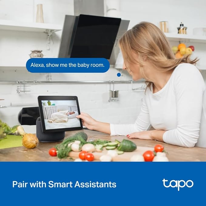 Tapo 2K 3MP Pan/Tilt Indoor/Outdoor Security Camera, Free Person/Baby Cry Detect & Track, 360° Pan, Color Night Vision, SD/Cloud Storage, Works w/Alexa & Google Home, HybridCam 360, Black (2-Pack)