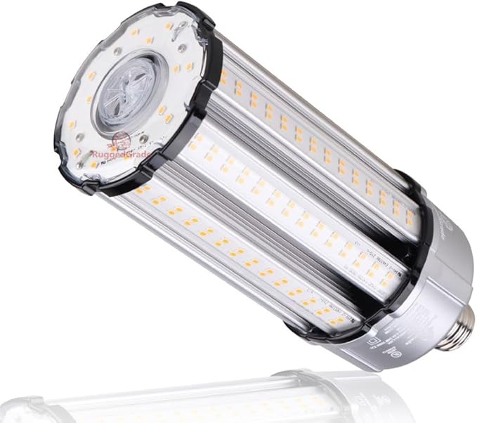 RuggedGrade Aries Series 54W LED Corn Light Bulb | 7,000 Lumens | 3000K Color Temperature | E26 Base | 4KV Surge Protection | DLC 5.1 Premium