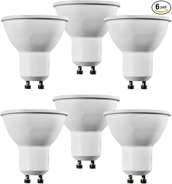 Diodesy- PAR16 Smart WiFi LED Flood Light Bulb 5.5W 400 Lumen E26 Medium Base RGB/27K/30K/35K/40K/50K/65K CCT Selectable Ideal for Track & Recessed Spot Light 120V Tuya App White Finish Pack of 6