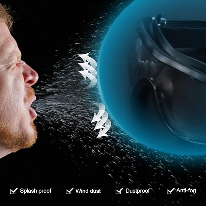 COMLZD Kids Safety Goggles, Safety Glasses For Kids, Kids Sports Goggles Science Lab Eye Protection Resistant Lens Anti-fog…