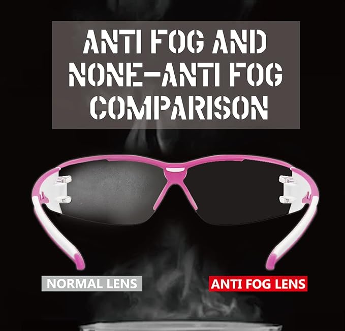 Super Flexible Lightweight Anti Fog Wrap-Around U6 Clear Shooting Safety Glasses with ANSI Z87.1 Scratch Resist