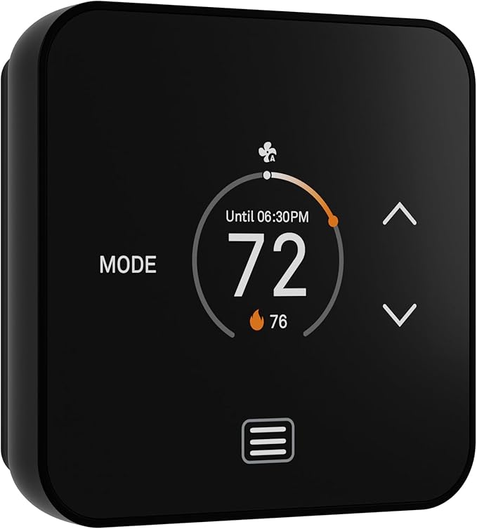 Lux TQ1 Smart Digital Thermostat for Home, Programmable WiFi with Matter Protocol for Temperature Control, DIY Install, C-Wire or Power Bridge Required - Works with Apple Home and Google Home