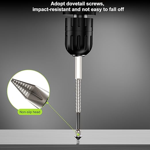 High Magnetic Screwdriver Drill Bit Set, 10Pcs K5 Impact Resistant Anti-Slip Magnetic Electric Screwdriver Set with Magnetic Ring, 25, 50, 65, 70, 75, 90, 100, 120, 150mm