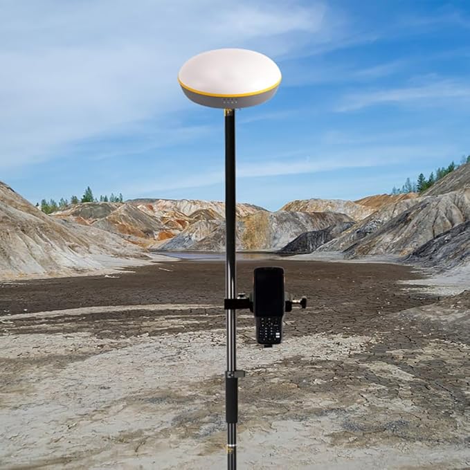 Carbon Fiber 2M 2Section Survey Pole–GPS Rover Rod 6.5FT/2M 2Sections Design for Land Surveying & Engineering – RTK GPS/GNSS Accessory –Includes Level Vial & Carrying Bags (GLS22-B)