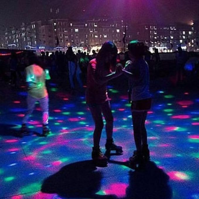 2 Pack Color Rotating Bulb E26 Party LED Bulbs,Multi Crystal Stage Lights for Disco,Color Changing Strobe RGB Bulb,Suitable for Indoor and Outdoor Birthday Parties,Clubs,Bars,Photography