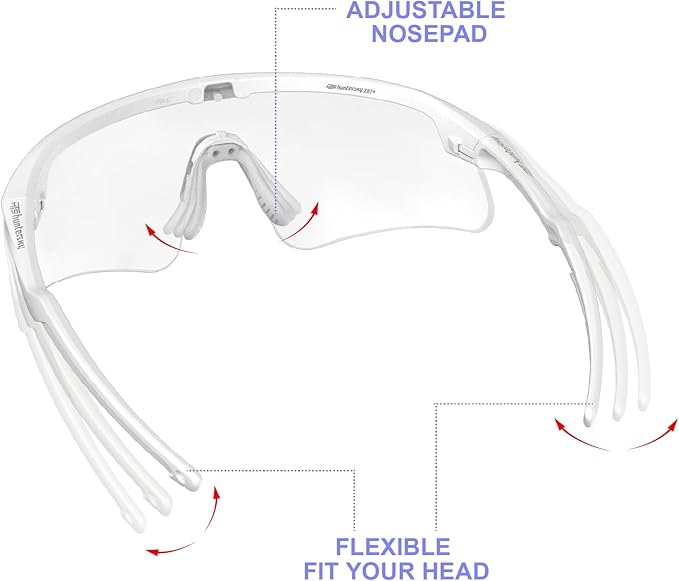 Eye Protection Anti Fog Sport Safety Glasses for Women Men Running Cycling Riding Pickleball Range S54