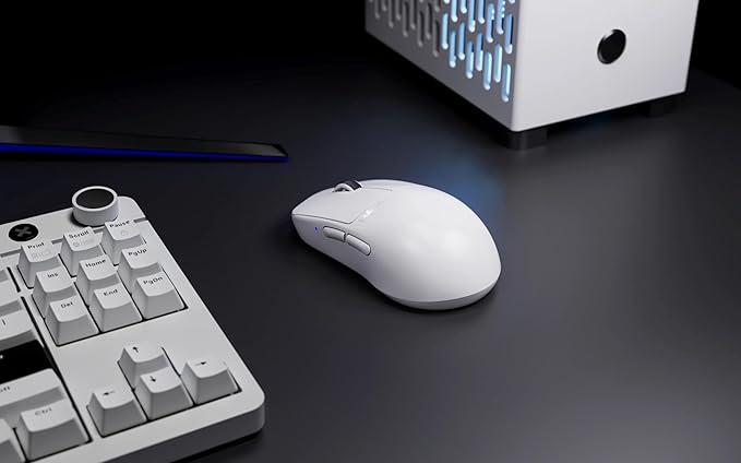 Pulsar Gaming Gears X2H v3 Wireless Gaming Mouse, Ultra Lightweight 1.87 oz (53g), Symmetrical, Optical Switch, 32000 DPI, 750 IPS, XS-1 Sensor, 8k Compatible (Mini, White)
