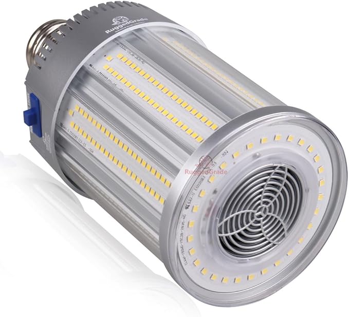 RuggedGrade Aries IV Series 150W LED Corn Light Bulb | 22,200 Lumens | 5000K | E39 Base | Energy Efficient LED Light | DLC 5.1 Premium