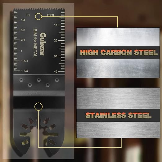 15PCS Universal Oscillating Tool Oscillating Saw Blades, Oscillating Multitool Quick Release Saw Blades for Wood Metal Plastics, for Dewalt and Bosch, Ideal Tool for DIY Enthusiasts and Detailing Work