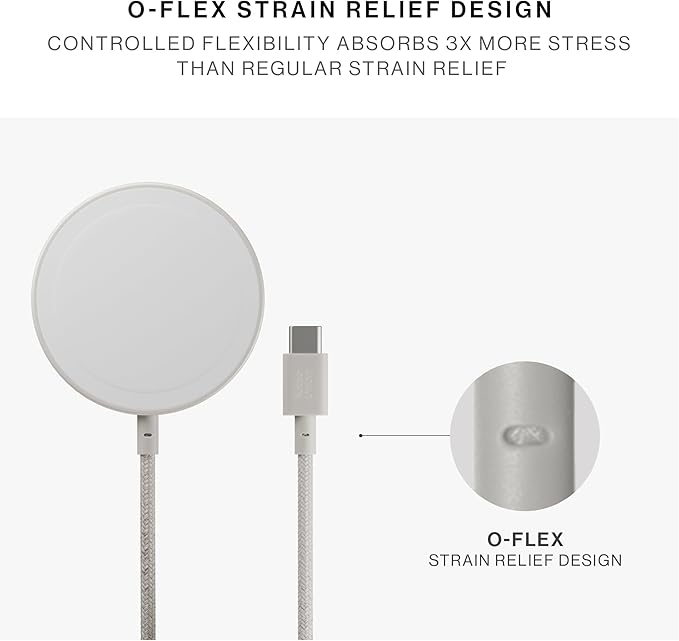 Native Union SnapStand Magnetic Wireless Charger – Qi2 Certified & MagSafe Compatible – Charging Pad & Stand for iPhone 16/15/14/13 & Other Qi-Compatible Devices – Up to 15W Fast-Charging (Sandstone)