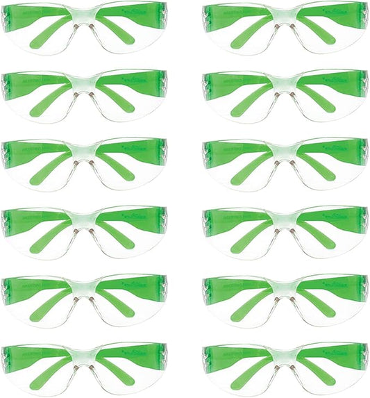 BISON LIFE Safety Glasses - Scratch Resistant Wrap Around Eyewear, Polycarbonate ANSI Z87.1 Impact Resistant Lens