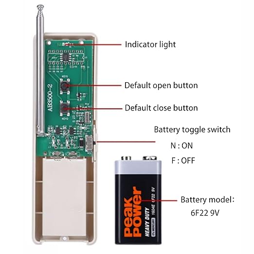 AC110V Waterproof Remote Power Switch, 20amp Wireless Remote Control Outlet Plug Switch with Long Range Remote, Outdoor Weatherproof Smart Outlet