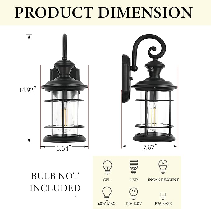 Porch Lights Outdoor Motion Sensor Outdoor Wall Lights Anti-Rust Aluminum, Exterior Lighting Fixtures Motion Sensor Porch Light Fixture for House Outside Patio