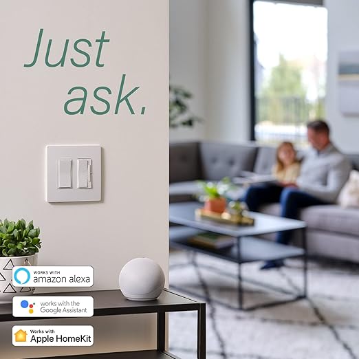 Legrand Radiant WNRH15KITNI Smart Switch with Netatmo Starter Kit, Tamper Resistant, Compatible with Alexa, Google Assistant & Apple HomeKit, Nickel (1 Count)