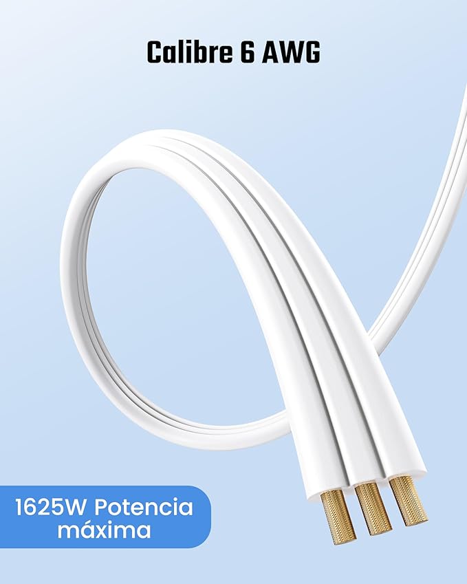 Extension Cord 6ft SUPERDANNY Mini Power Strip Ultra Right Angled Flat Plug for Tight Spaces,Indoor Extension with 3 Outlets,for Office Home Appliances,Non Surge Protector for Travel Cruise,White