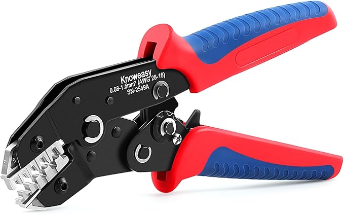 Knoweasy JST Crimper and Molex Crimper Compatible with JST, Dupont, Molex terminals - Precision JST Crimp Tool Model 2549A