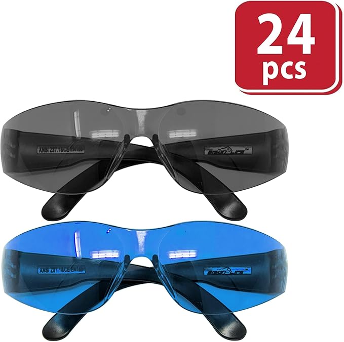 BISON LIFE Keystone Color Lens Safety Glasses | Anti Scratch | Impact Resistance | ANSI Z87.1 Standard | UV 400 Protection