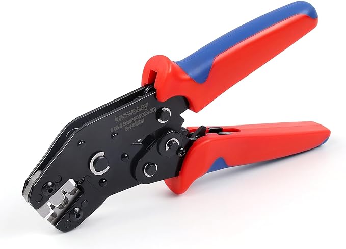 Knoweasy SN02BM JST/Molex Crimper for XH2.54/PH2.0/3.96mm/PX Terminals and AWG28-20 Wires - Precision Crimp Tool for Electronics and DIY