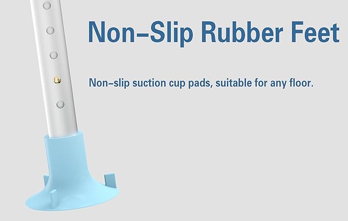 Delog Stand Alone Toilet Safety Rail - Medical Toilet Safety Frame for Elderly, Handicap and Disabled - Bathroom Toilet Handrails, Width Adjustable Design, Fit Any Toilet, FSA/HSA Eligible