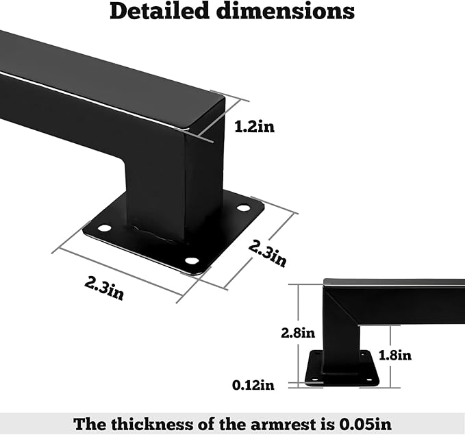 Stair Railing Indoor - Handrails for Stairs, 5ft Black Metal Staircase Hand Rails/Modern Wrought Iron Handrail, Industrial Wall Mounted Handrails Outdoor for Loft Porch Deck
