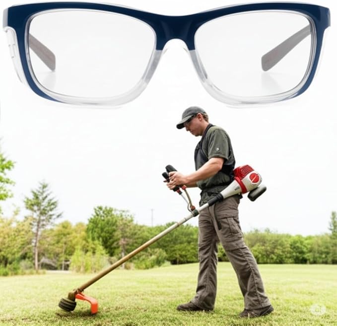 HORUS - Safety Glasses Protective Eyewear for Men and Women - ANSI z87.1 Safety Glasses - Impact Resistant, Comfortable Eye Protection for Industrial, Construction, Consumer, and Sports