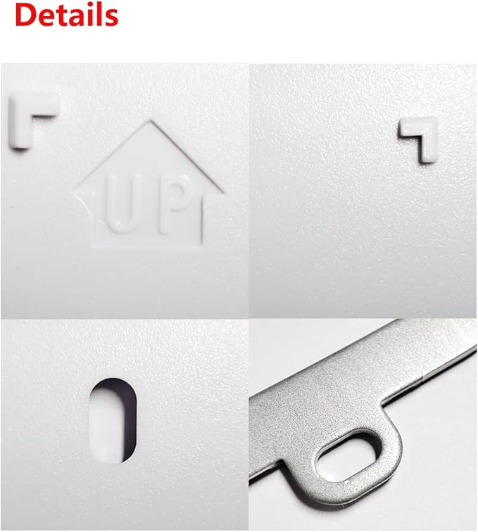 THP2400A1027W Thermostat Wall Plate Back Plate White Cover Assembly (1)