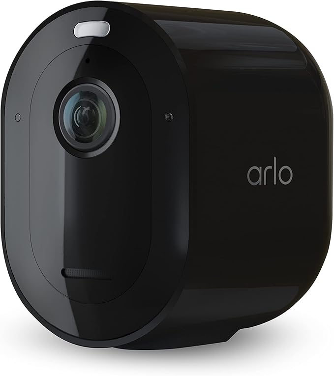 Arlo Pro 5S Spotlight Security Camera 2K HDR | Outdoor | Wireless | Dual-Band Wi-Fi Connects to Strongest Network|12X Zoom, 2-Way Audio, Color Night Vision,Live Stream(Black, 3 Cameras)