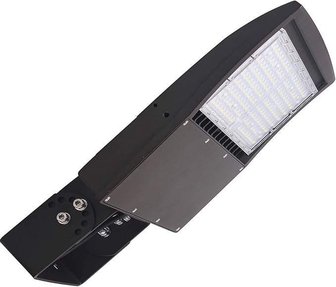 480V 150W High Voltage LED Shoebox Lights, LED Parking Lot Lighting, AC 277-480V LED Pole Area Lights, 450W MH/HPS Equiv, 5000K, Surge Protection Included, DLC UL Certified Trunnion Mount