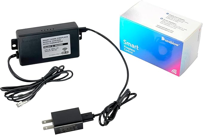 Durablow SH3001 On/Off WiFi Gas Fireplace Remote Control for Millivolt Valve IPI, Smart Home, Compatible with Alexa, Google Home, Samsung SmartThings, IFTTT, Siri, WiFi Smart Gas Fireplace + Timer