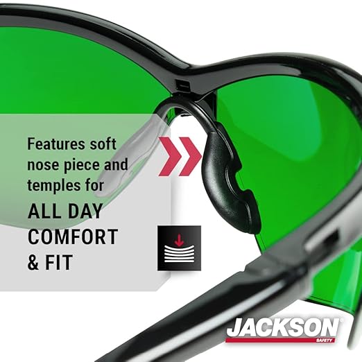 Jackson Safety SG Safety Glasses - Eye Protection for Men & Women - ANSI Z87.1 - Pack of 12 (Multiple Styles)