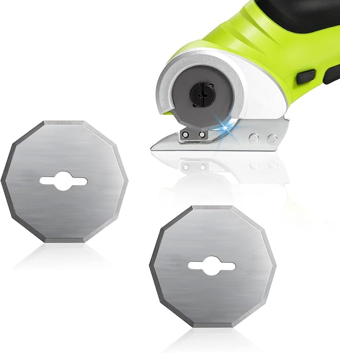 Replacement Rotary Blades for Wa2300 Cordless Electric Scissors, Compatible With Creddux Electric Box Cutter and Known Cardboard Cutter Brands (1-1/2")