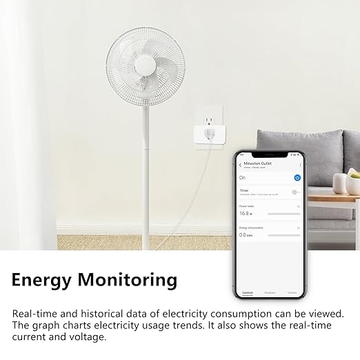 Minoston Z-Wave 800 Series Zwave Plug with Energy Monitoring, Power Meter Z-Wave Outlet Switch, Z-Wave hub Required, Work with SmartThings, Wink, Vera, Z-Box Hub, Home Assistant (MP31ZP)