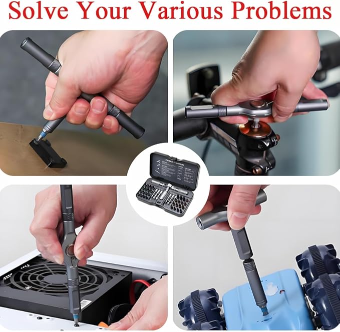 2025 New Grandecy Screwdriver, Grandecy 40 in 1 Screwdriver Set, Made of High-Hardness S2 Alloy Tool Steel, For All Tasks (40-in-1)