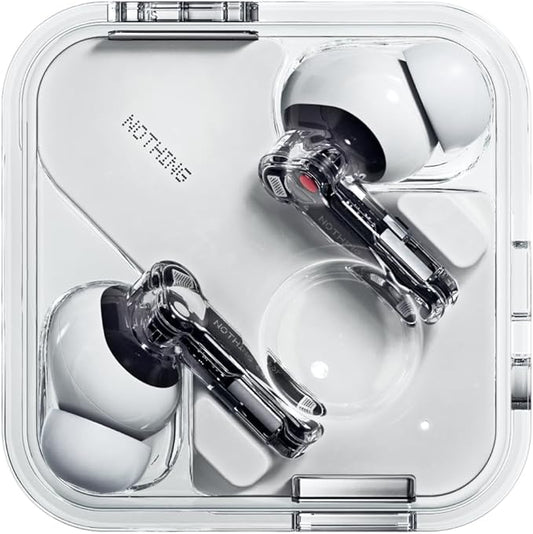 Nothing Ear Wireless Earbuds with ChatGPT Integration, Smart ANC, Hi-Res Audio with LDAC & LHDC, 11mm Dynamic Bass Boost, 40.5H Playtime, 6 Mics for Calls Headphones, Wireless Charging White