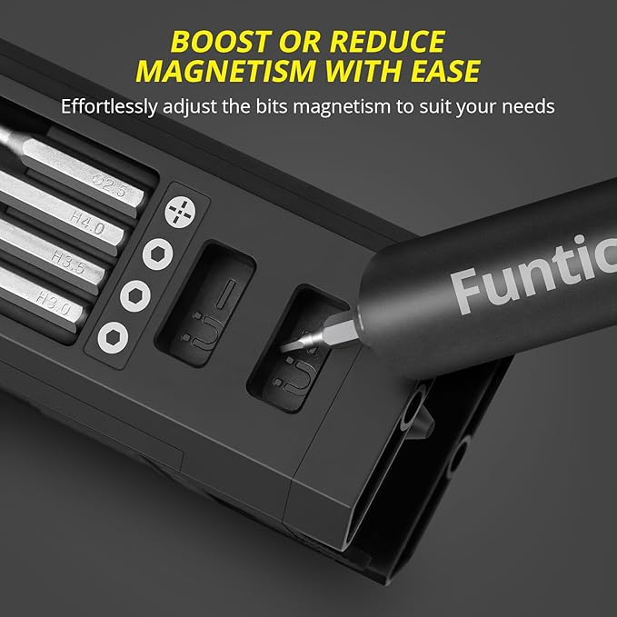 Electric Screwdriver Set,Cordless screwdriver set Small powered Magnetic Storage Bits, 5 Torque Adjustments, LED Display,fantic mini Screwdriver for Electronics Phone Camera PS5 Laptop Watch