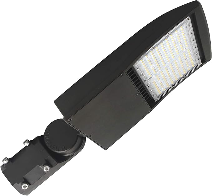 480V 150W High Voltage LED Shoebox Lights, LED Parking Lot Lighting, AC 200-480V LED Pole Area Lights, 450W MH/HPS Equiv, 5000K, Surge Protection Included, DLC UL Approved