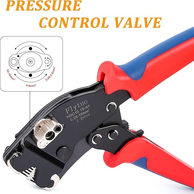 Front Loading Ferrule Crimp Tool and Ferrule Crimper Works for End Sleeves Ferrules and Wire End Terminals from AWG 30-5