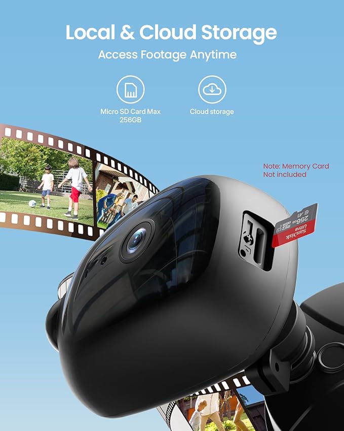 Olafus Floodlight Camera Outdoor – 2K QHD Security Cam with Motion-Activated Flood Lights, Custom Detection Zones, Color Night Vision, 2-Way Talk & 55W Dimmable Lighting Black