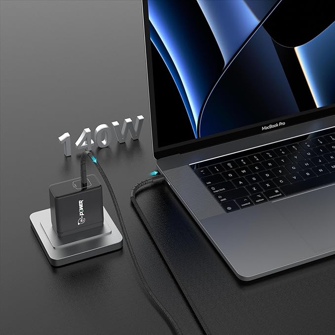 USB C Cable 240W Max & 140W Fast Charge & High-Speed Data USB C to C Cable, 5ft, 90° Bendable, Biodegradable Nylon, PD 3.1, Compatible with MacBook Pro, for iPhone 17/16/15, iPad, Samsung, Pixel etc.