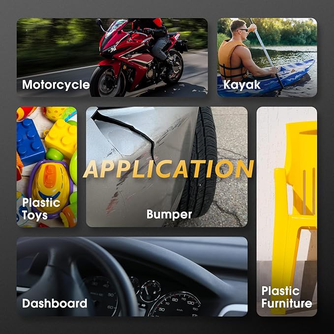 TOOLIOM Rechargeable Plastic Welder,100W USB-C Charging & Battery Powered Hot Stapler Plastic Repair Kit,Cordless Plastic Welder Gun with 400 Staples,Plastic Welding Kit for Bumper Plastics Repair