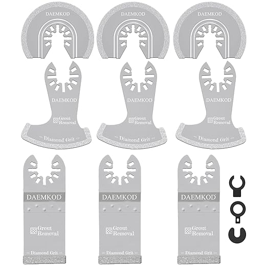 9 Pack Diamond Oscillating Tool Blade, Professional Multitool Blades, Grout Removal Blade for Oscillating Tool, Multi Tool Blades Kits for Oscillating Tool Accessories