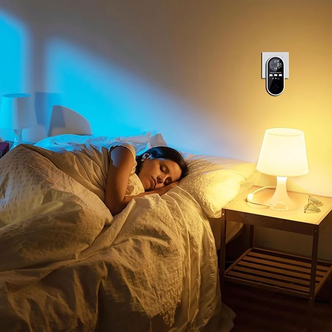 5-in-1 Upgraded Plug in Carbon Monoxide Detector and Natural Gas Detector, KH Alert Portable Carbon Monoxide Detector & Gas Leak Detector with 9V Battery Backup, CO Detector with ℉ & Humidity for Home