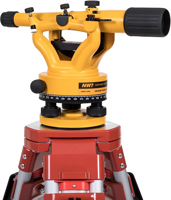 NWI NSLP500B Siteline Transit/Level Package – 20X Magnification, 200ft Range, ±45° Transit, 1/4" Accuracy at 100ft