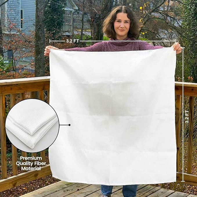 Prepared Hero Emergency Fire Suppression Blanket - 12 Pack, 40' x 40' Fiberglass Fire Blanket for Home and Kitchen